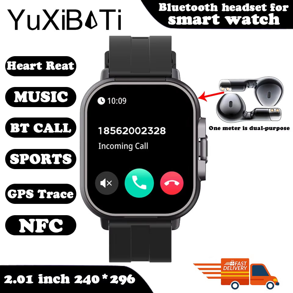 Fusionbeat™ 2-In-1 Smartwatch & TWS Earbuds – Wear the Future on Your Wrist